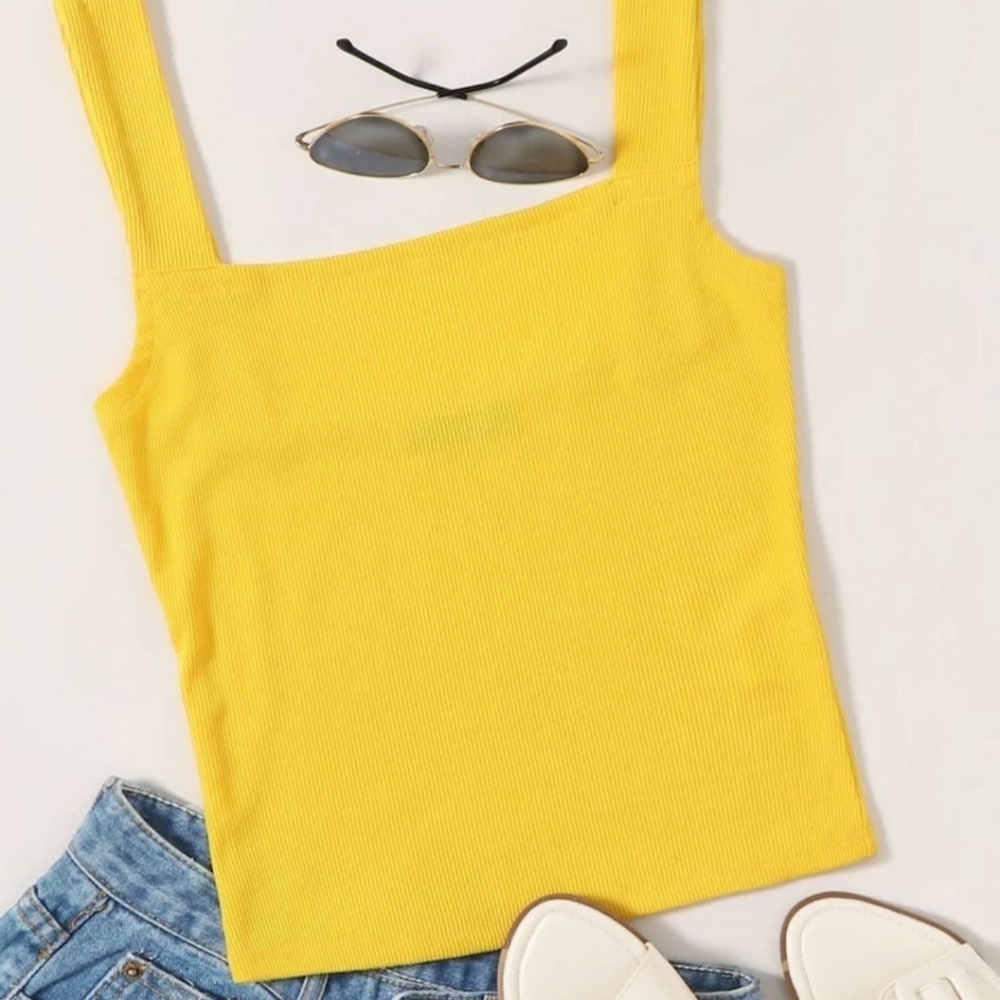 Shein yellow top